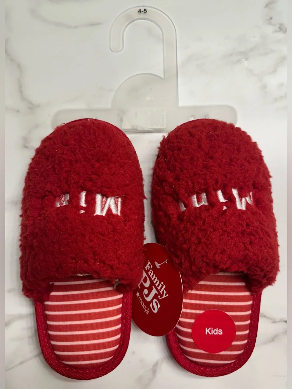 Holiday Slip-On Fuzzy Slippers - NWT
